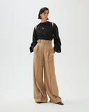Carter Trousers Wool Blend Twill Camel
