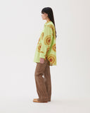 Jodie Shirt Viscose Print Circle Green