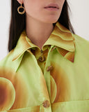 Jodie Shirt Viscose Print Circle Green