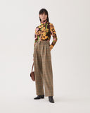 Freya Trousers Wool Herringbone Beige