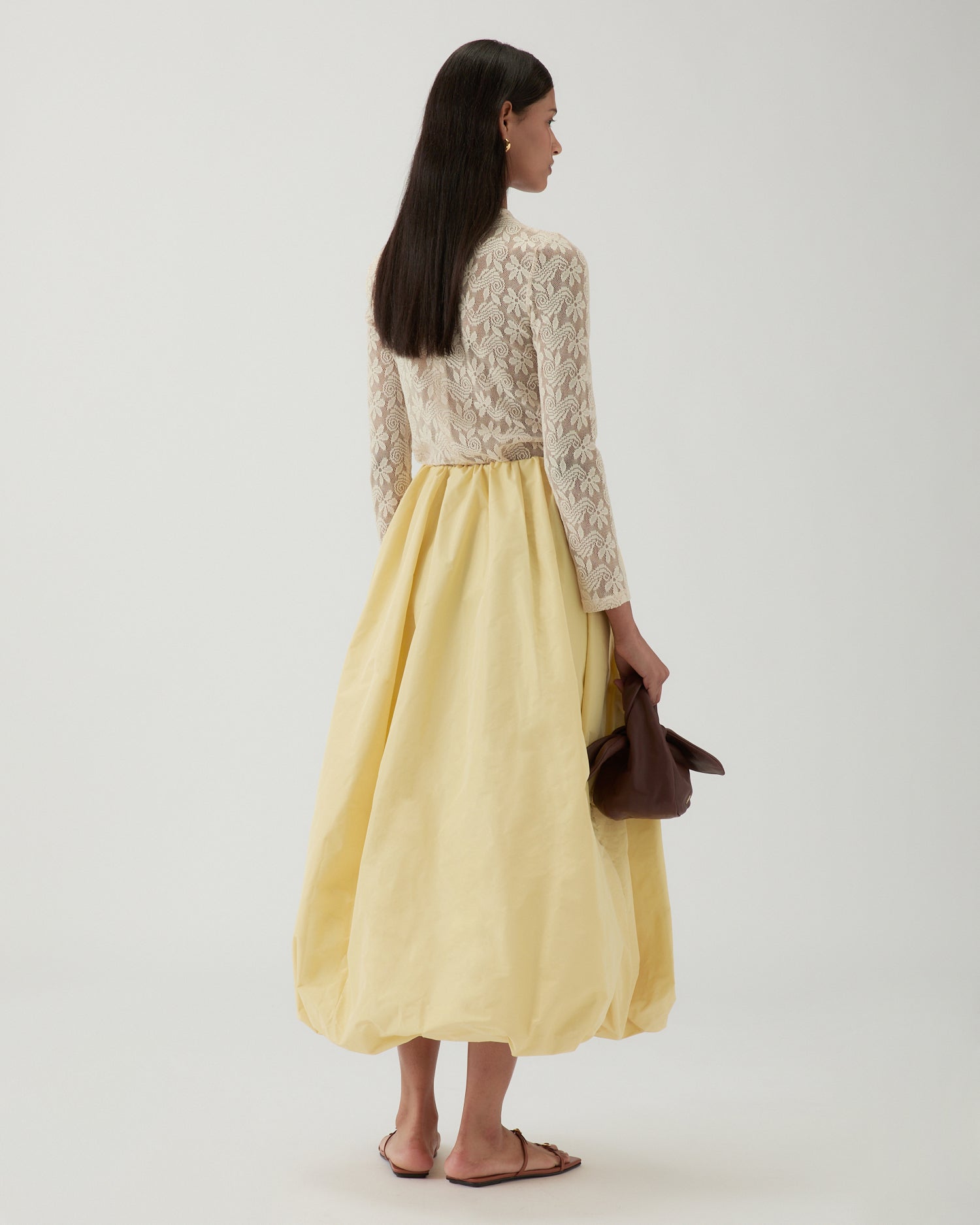 Flora Skirt Taffeta Yellow – REJINA PYO