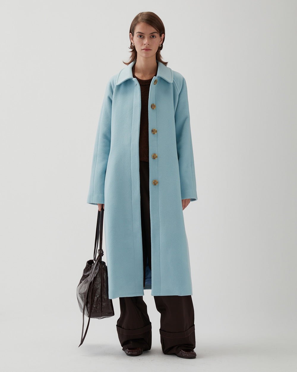 Alice Coat Wool Blue – REJINA PYO