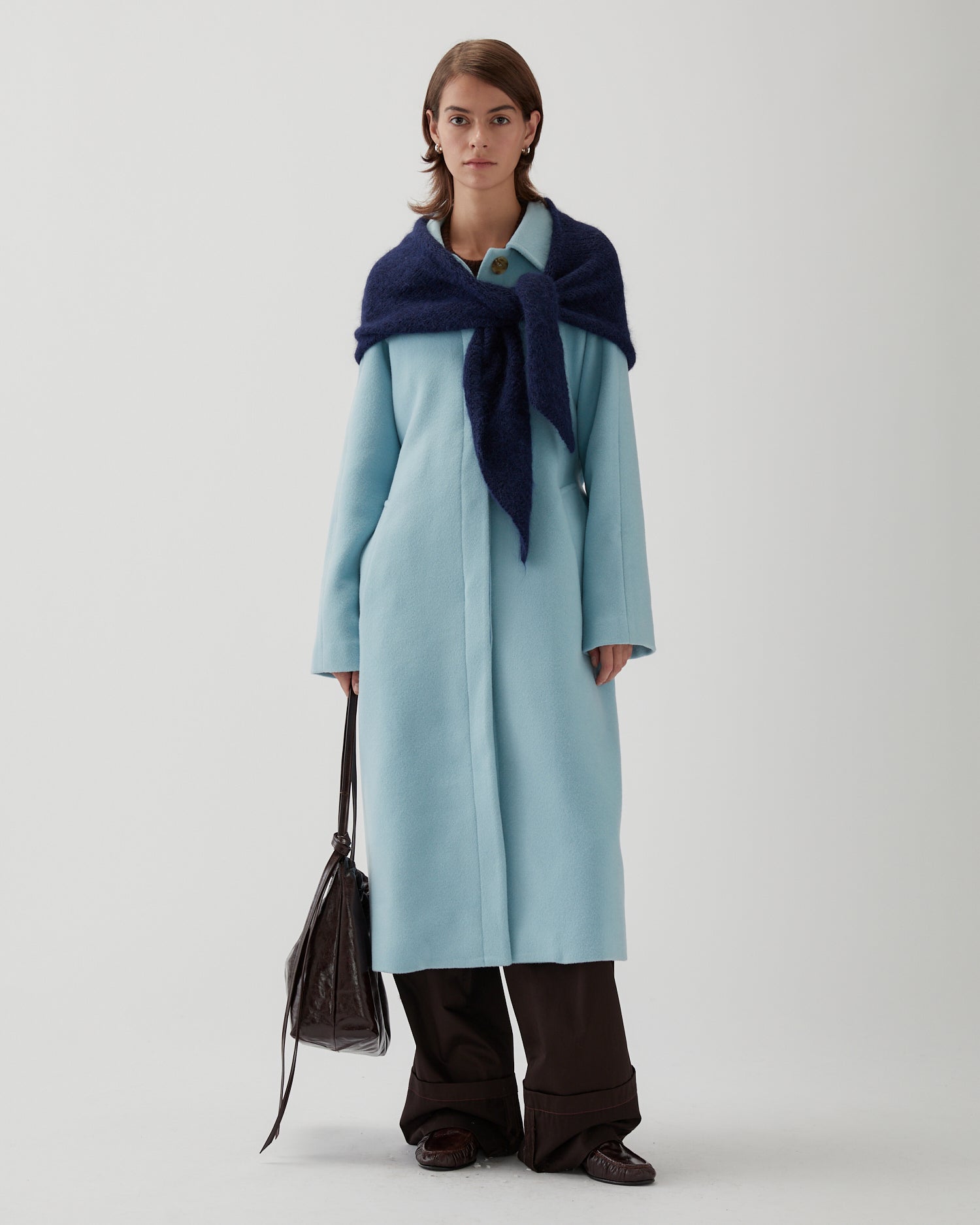 Alice Coat Wool Blue – REJINA PYO