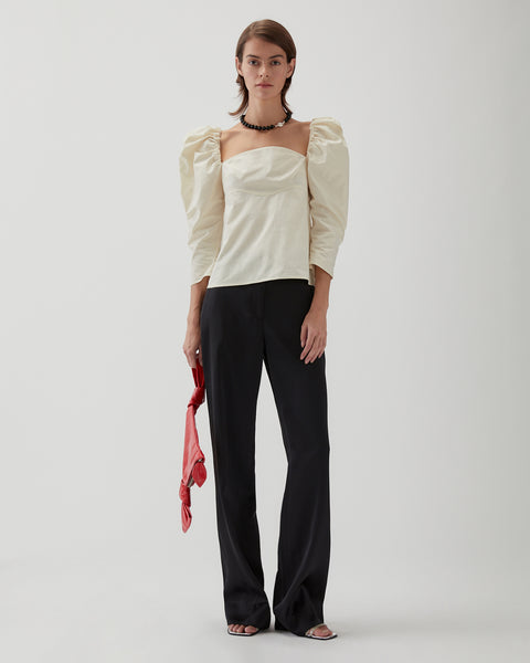 Anita Blouse Organic Cotton Off-White – REJINA PYO