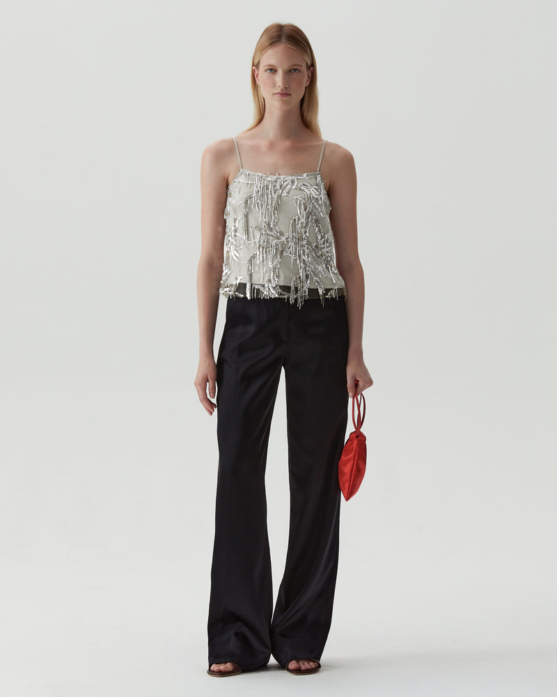 Cami Top Sequin Silver