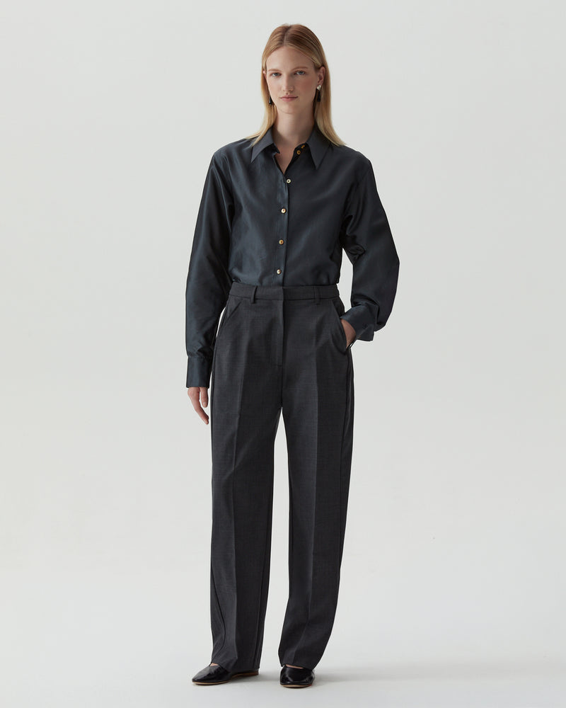 Sidney Trousers Wool Suiting Charcoal