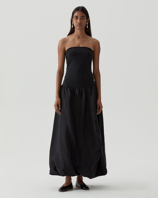 Flora Dress Bamboo Blend Black
