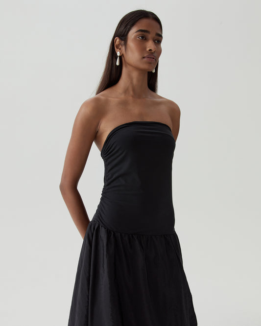 Flora Dress Bamboo Blend Black
