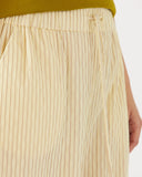 Andi Trousers Cotton Seersucker Stripe Yellow
