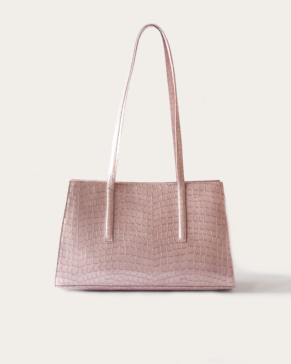 Erin Tote Leather Embossed Lavender