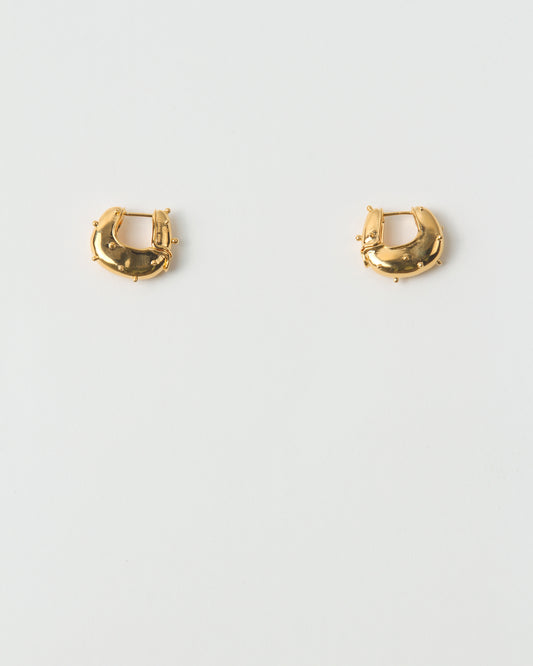 Iris Hoop Earrings Gold Vermeil