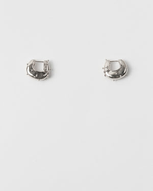 Iris Hoop Earrings Sterling Silver