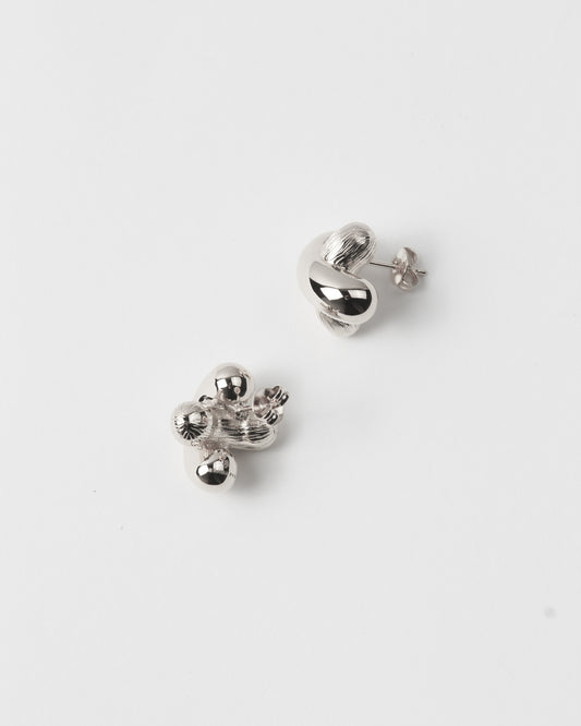 Cross Earrings Silver Plated