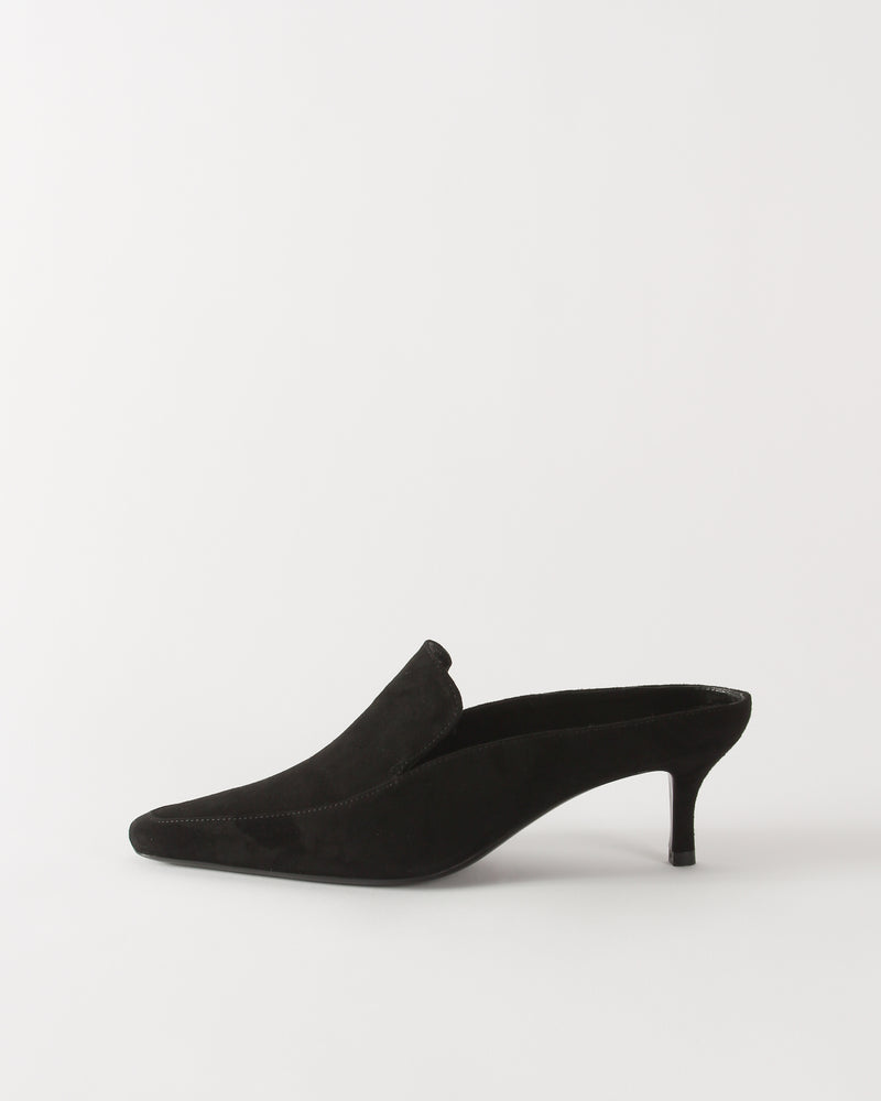 Kitten Mule Suede Black