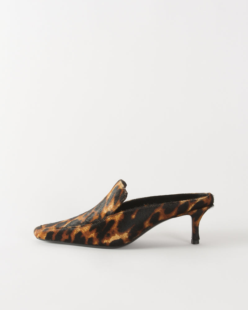 Kitten Mule Pony Print Leopard