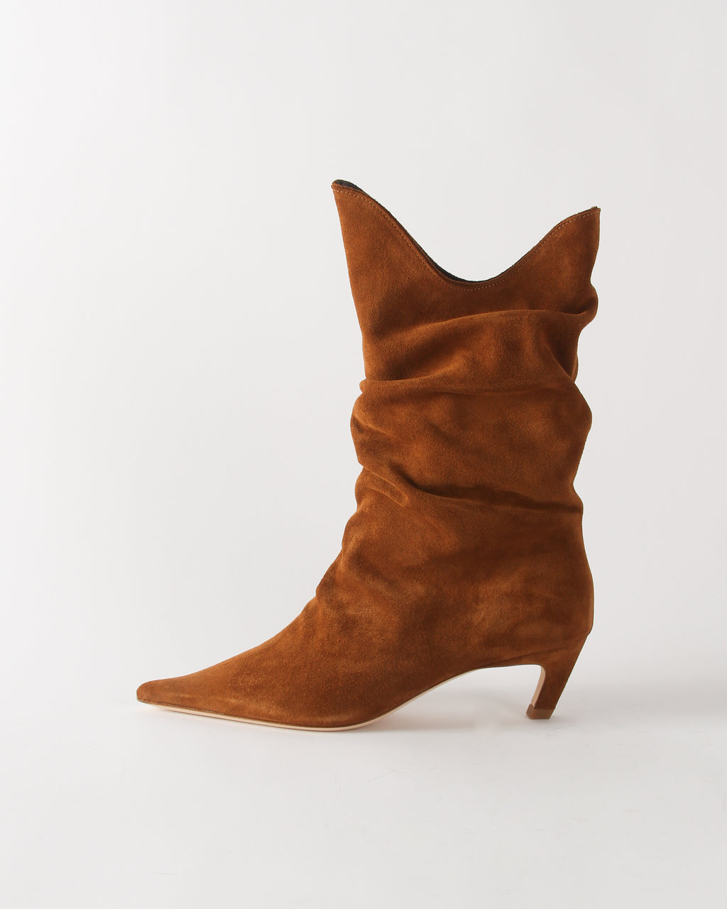 Slouchy Boot Suede Tan