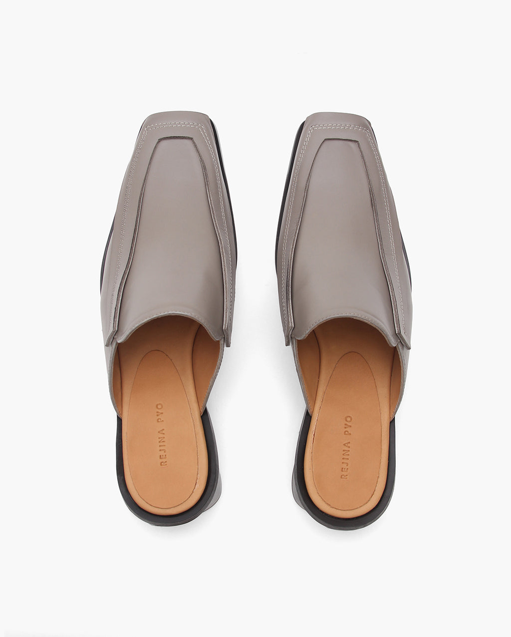 Miki Mule 30mm Leather Dark Taupe - Special Price