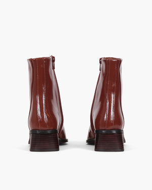 Miki Boot 35mm Patent Leather Pecan - Special Price