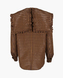Tate Shirt Italian Check Brown