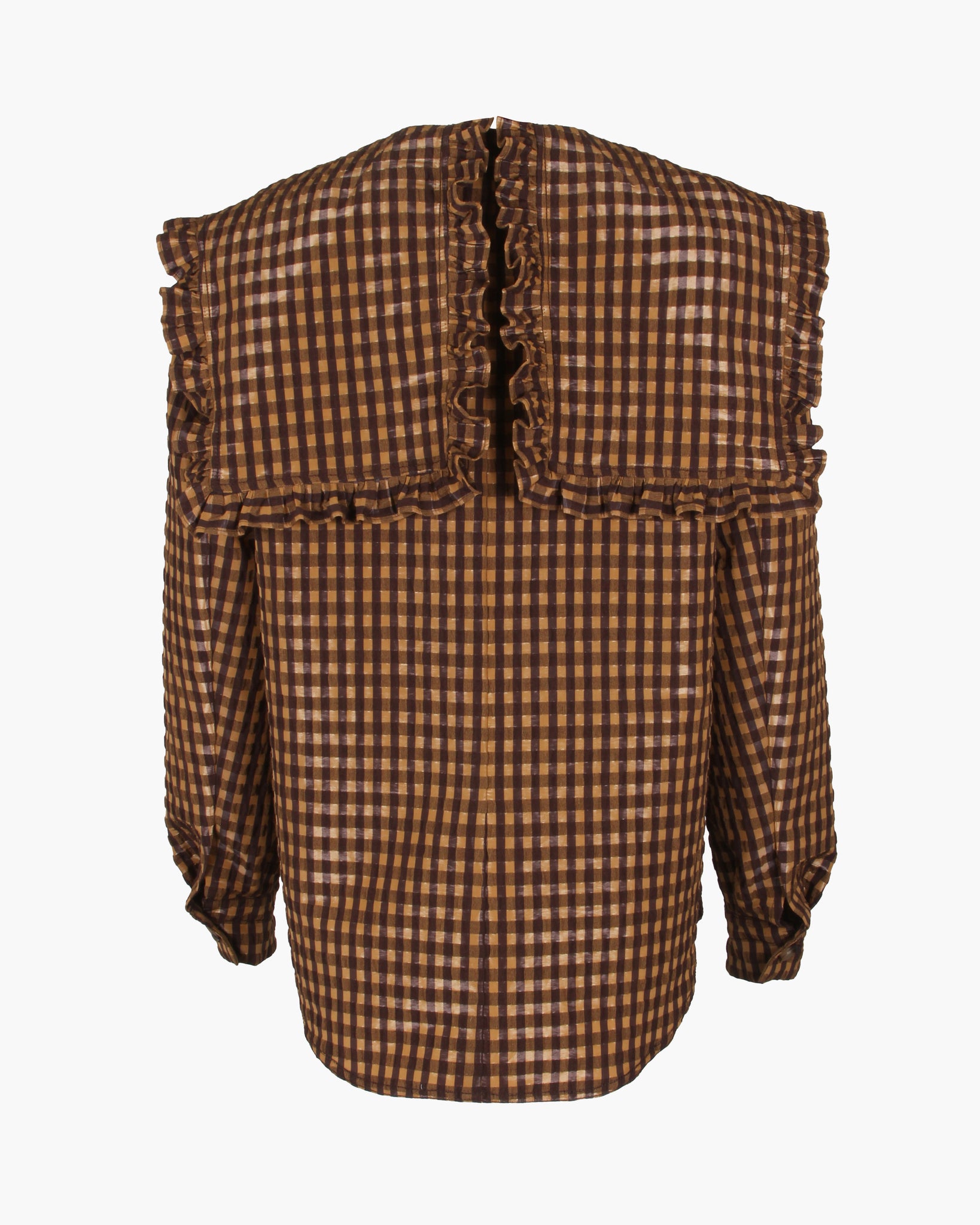 Tate Shirt Italian Check Brown