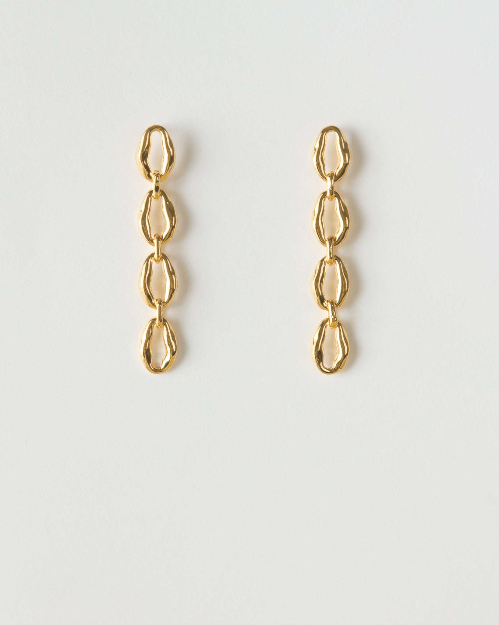 Munch x Rejina Pyo Molten Chain Earrings Gold Plated – REJINA PYO