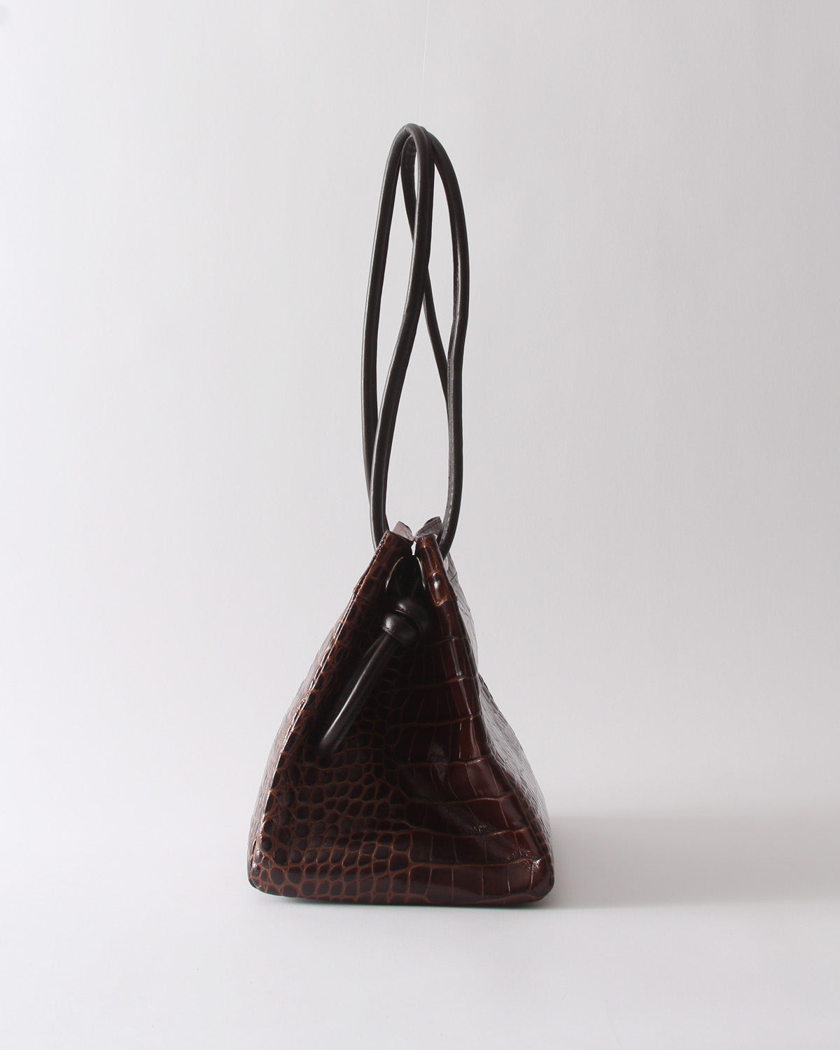 Rita Bucket Leather Embossed Brown