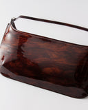 Cassie Bag Patent Leather Wood Brown