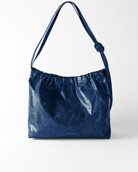 Felix Crossbody Tote Leather Blue