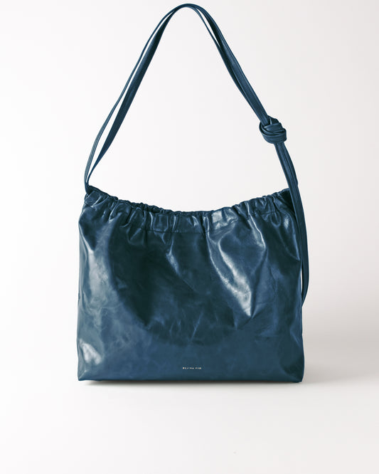 Felix Crossbody Tote Leather Denim