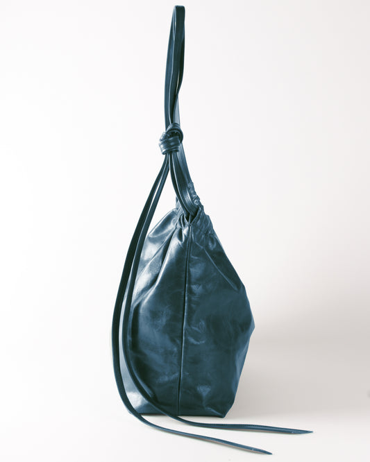 Felix Crossbody Tote Leather Denim