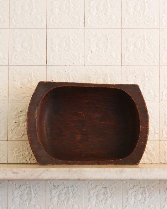 Traditional Korean carved wooden hamji