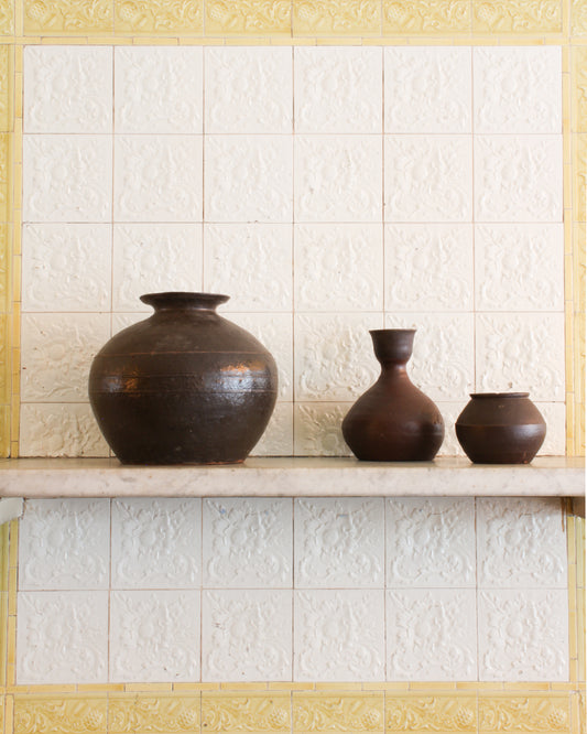 Antique Korean 'jjang' fermentation jar
