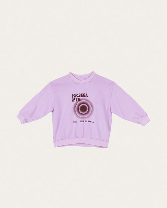 Luka Sweatshirt Organic Cotton Purple