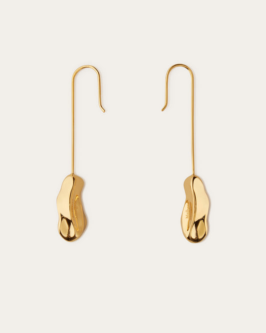 Mulberry x Rejina Pyo Textured Hook Earring Gold