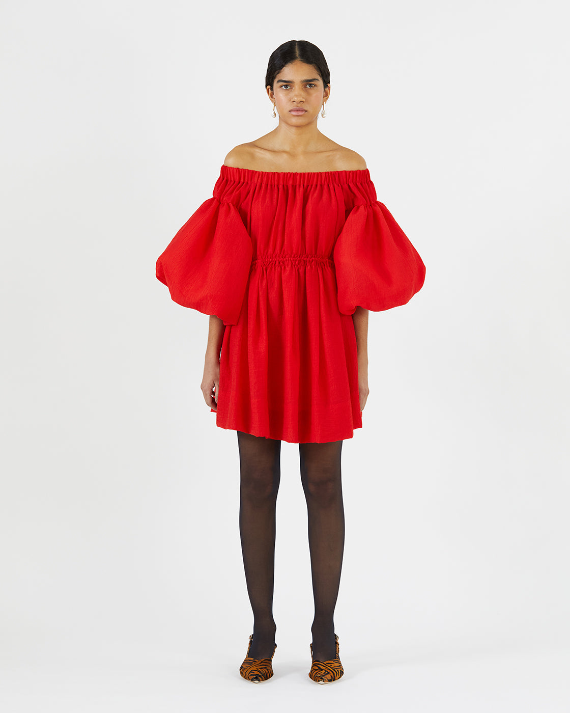 Beth Dress Tencel Blend Red