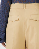 Macie Trousers Cotton Blend Tan