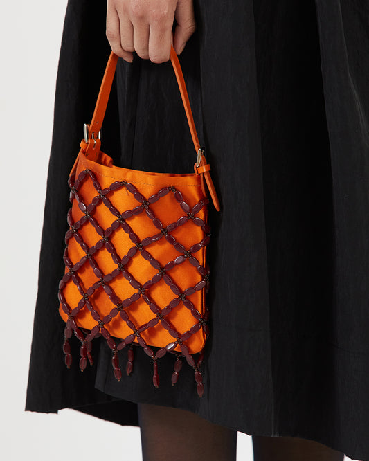 Frida Bag Silk Satin Orange