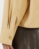 Monroe Blouse Cotton Blend Tan