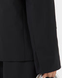 Karyn Jacket Wool Blend Suiting Black