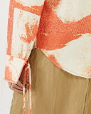 Saskia Shirt Tencel Print Rust