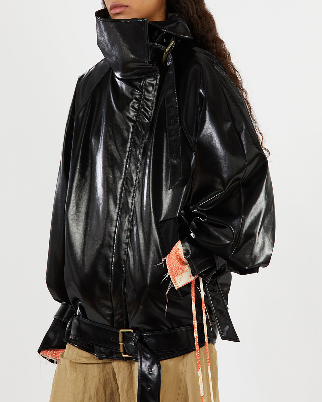Juno Jacket Faux Leather Black