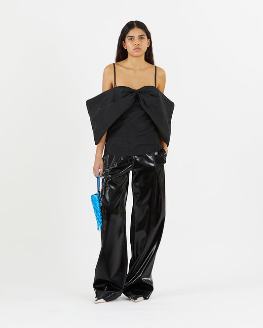 Lou Blouse Taffeta Black