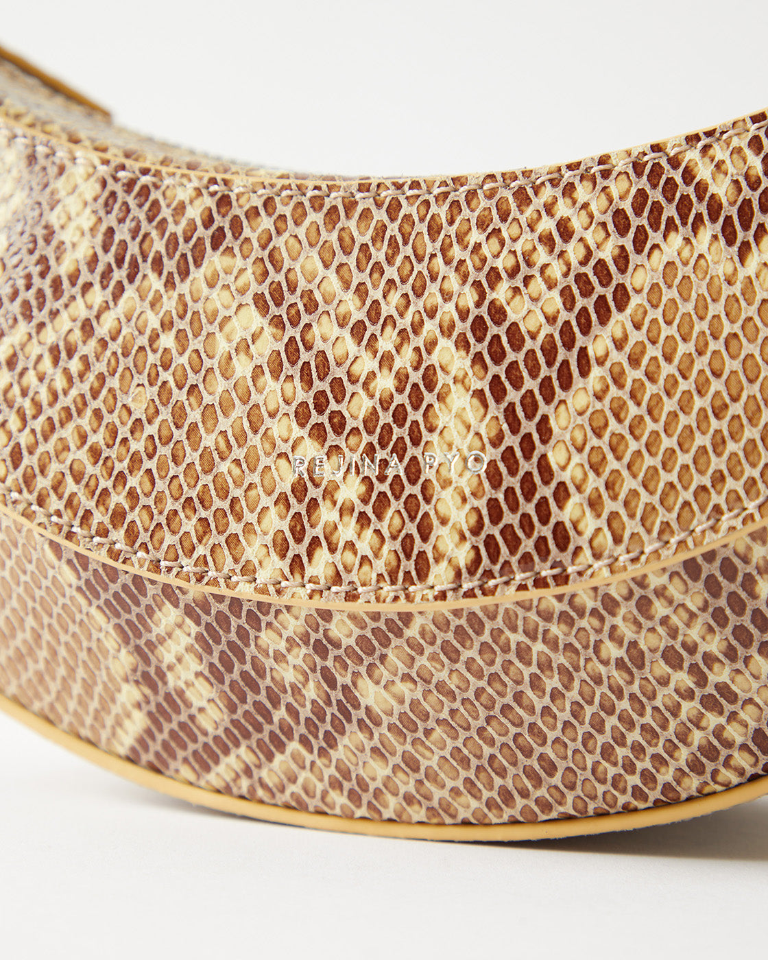 Petite Banana Bag Leather Print Snake
