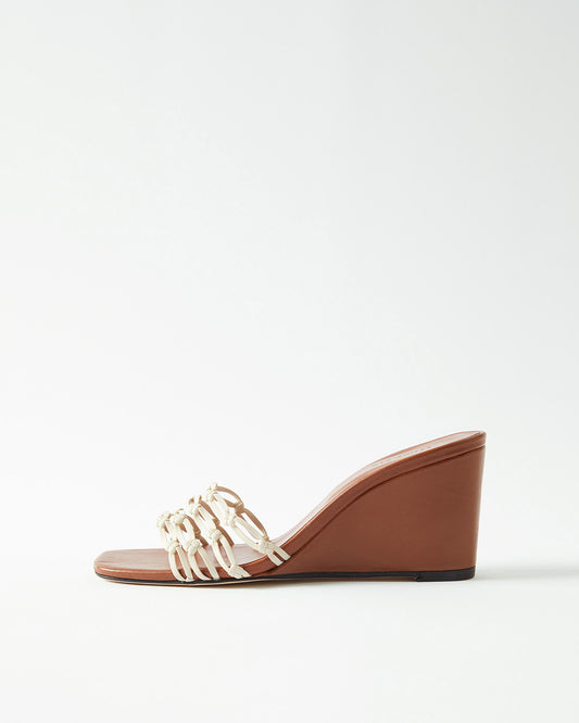 Kyle Wedge leather Tan