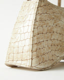 Dilon Bag Patent Leather Emboss Cream