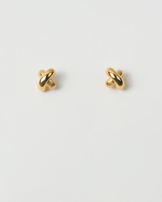 Cross Earrings Gold Plated