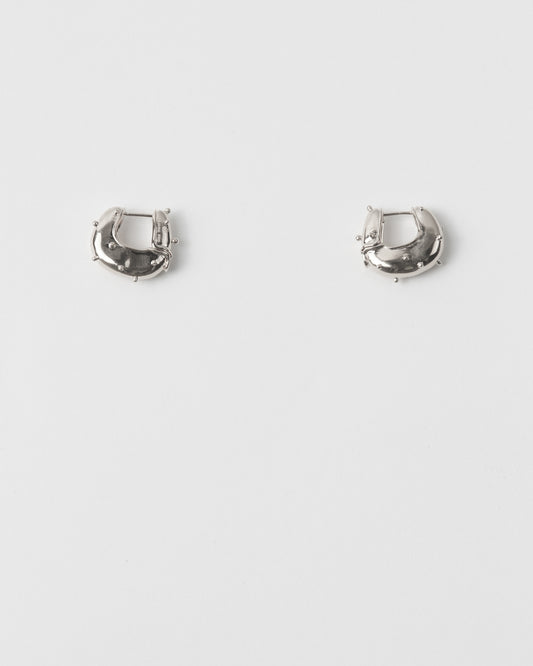 Iris Hoop Earrings Sterling Silver