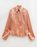Camille Shirt Acetate Satin Pink