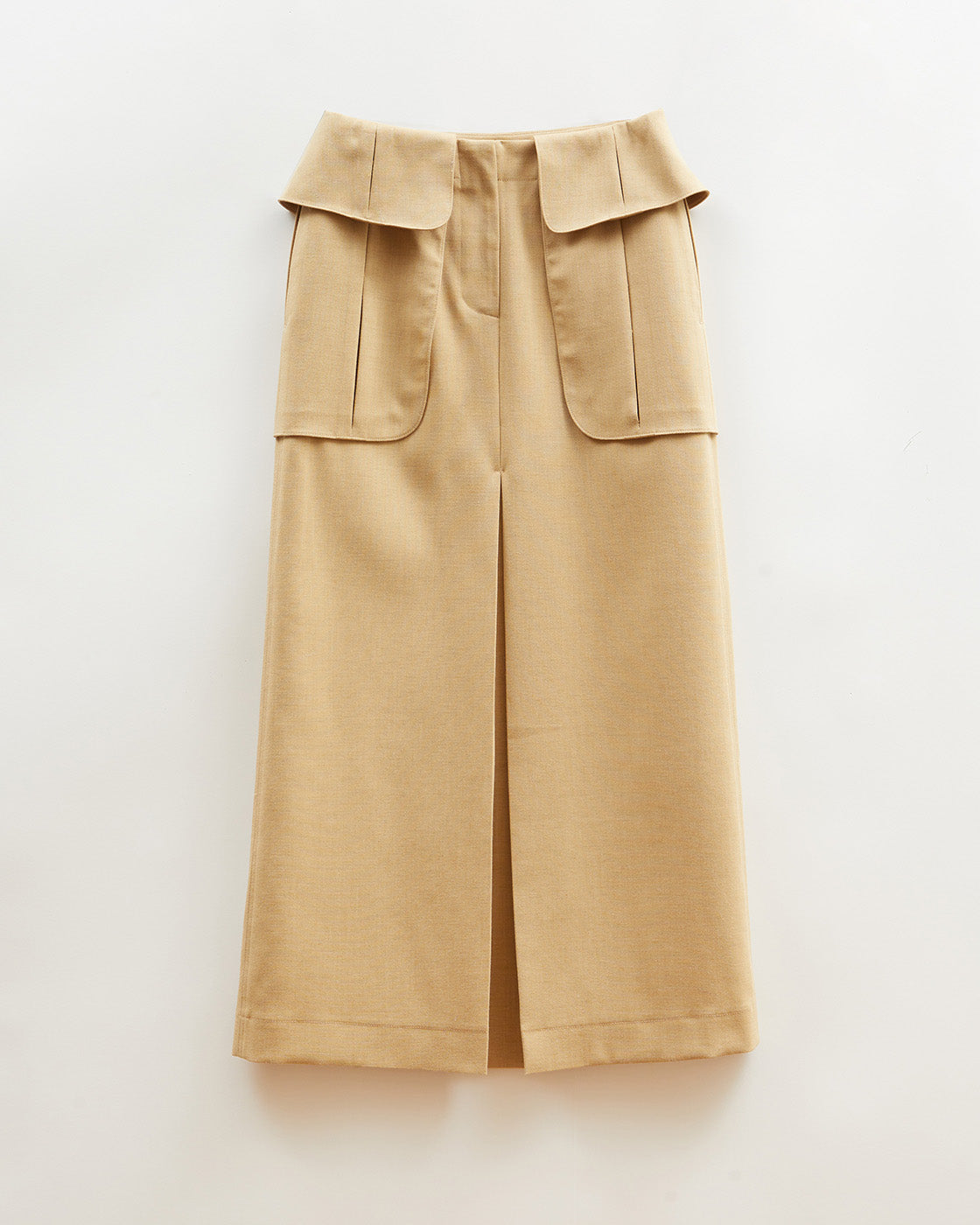 Lila Skirt Tencel Blend Suiting Beige