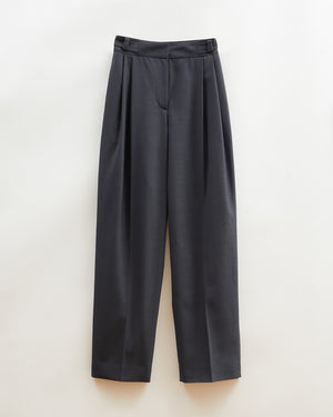 Eunah Trousers Wool Blend Suiting Slate